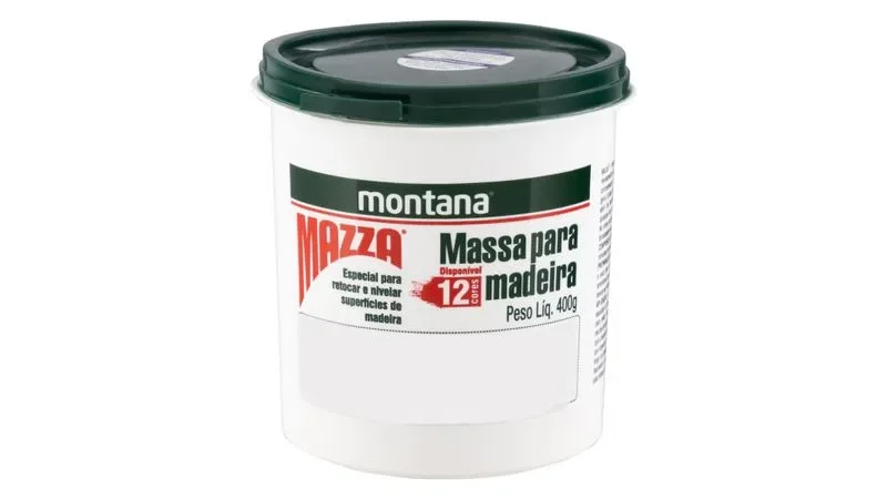 Massa para Madeira Mazza Branca 400g Montana