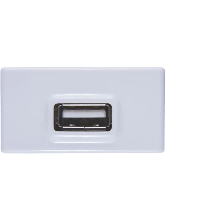 Módulo Carregador USB 1,5A Bivolt Branco Linha Liz/Tablet Tramontina