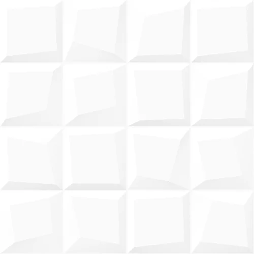 Porcelanato Classic White Blocks Acetinado Retificado - ViaRosa