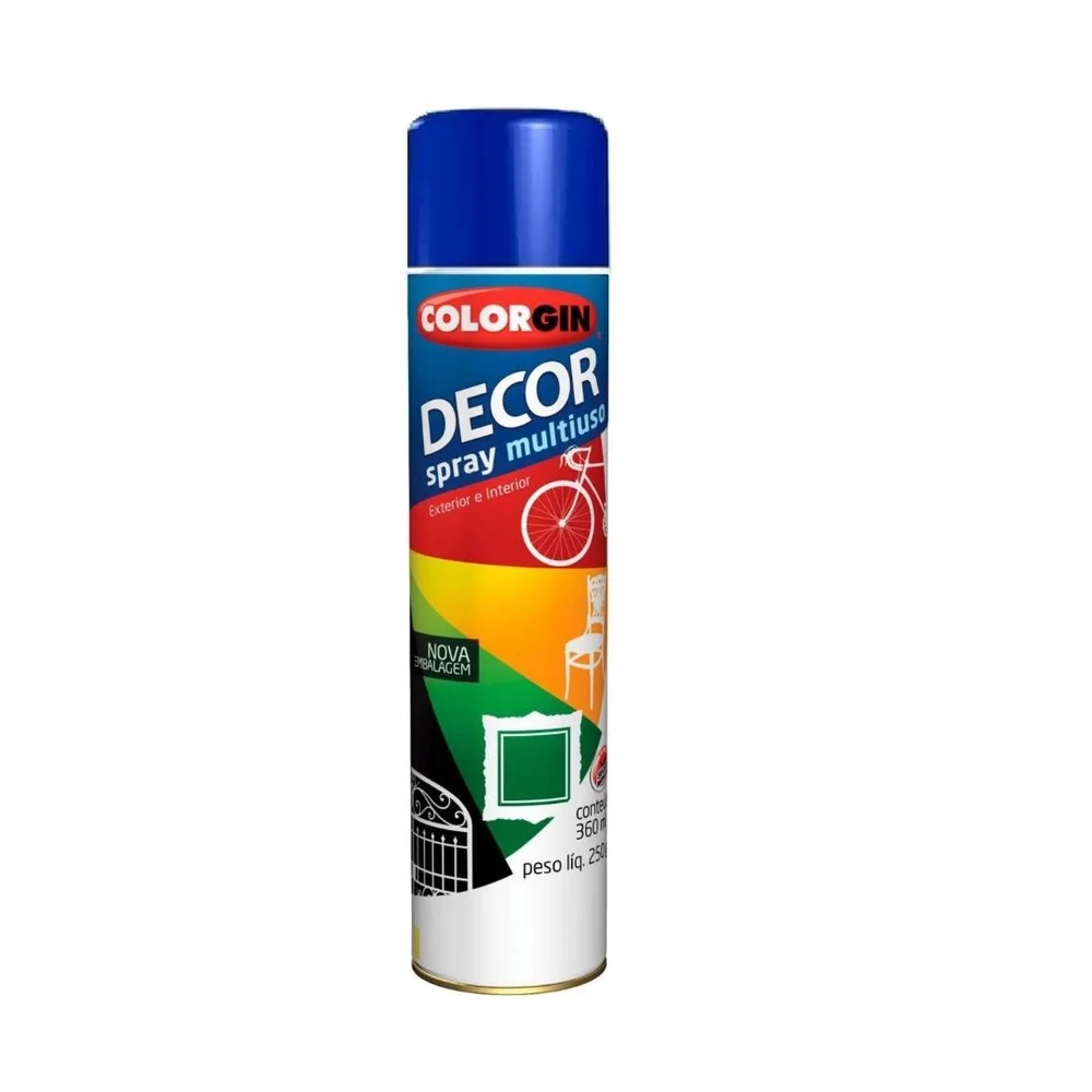 Tinta Spray Decor Azul Colonial 360 ml Colorgin