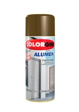 Tinta Spray Alumen Bronze Claro 350 ml Colorgin