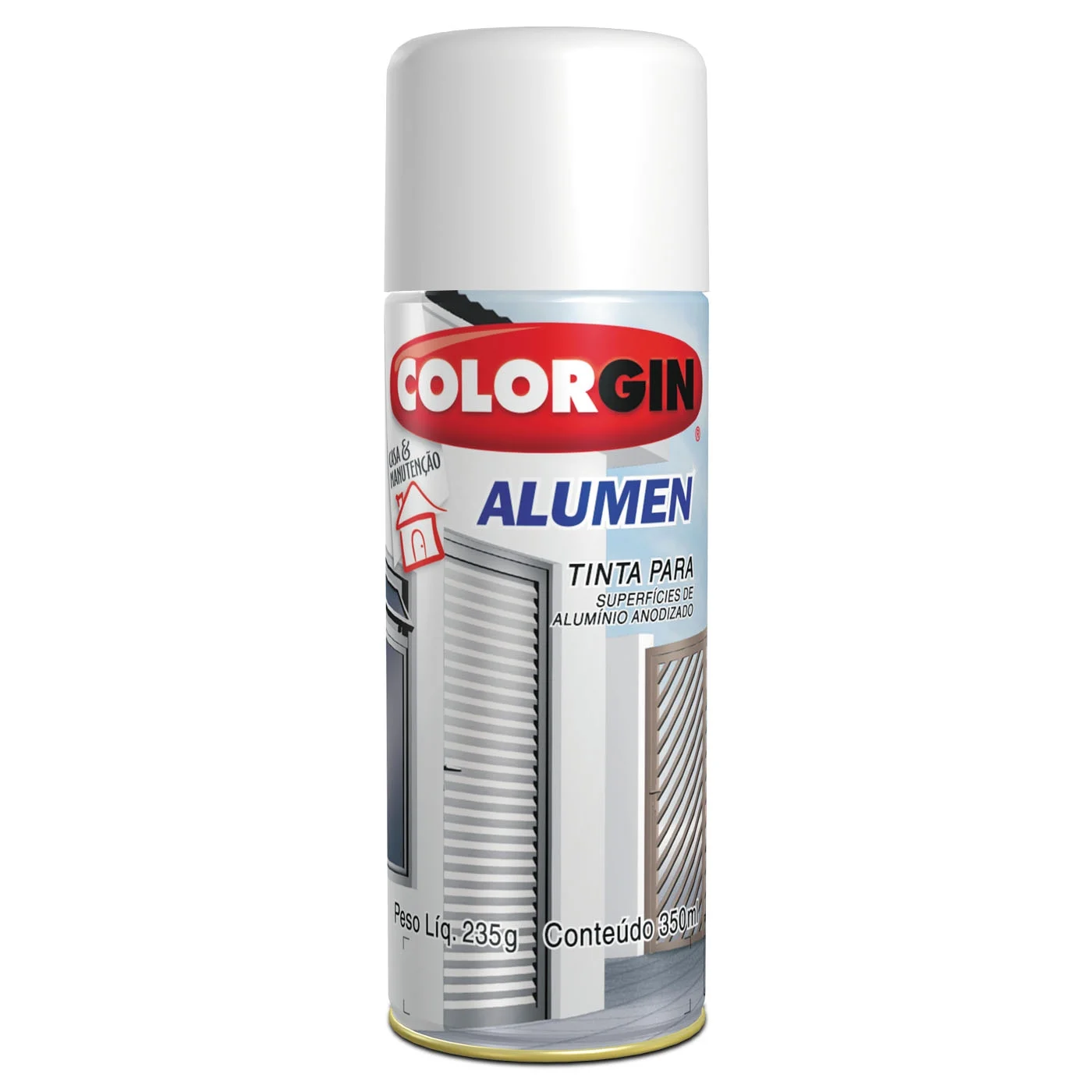 Tinta Spray Alumen Branco 350 ml COLORGIN