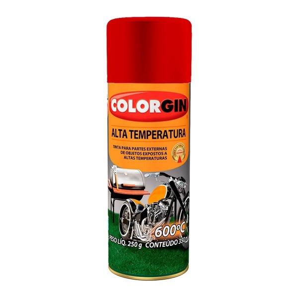 Spray Alta Temperatura Vermelho 300 ml Colorgin