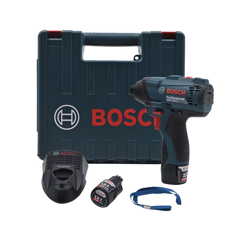 Parafusadeira Chave de Impacto à Bateria 1/4" Bivolt 12V 1,5 Ah Bosch