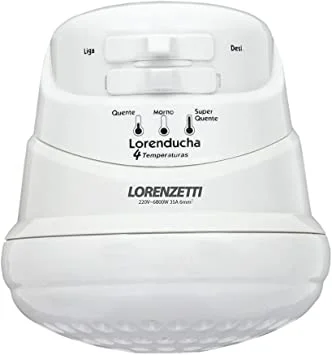 Ducha L&C Lorenducha Branca 220V 6800W Lorenzetti