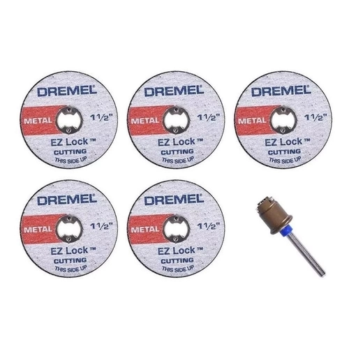 Kit com 5 Discos de Corte para Metal e Mandril 1.1/2" Bosch