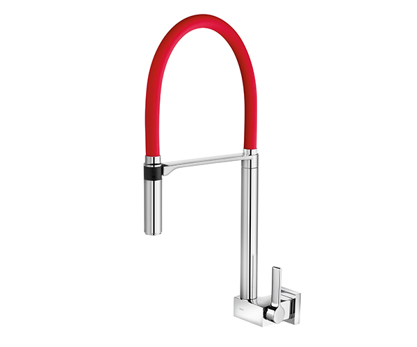 Torneira de Parede para Cozinha Chrome/Vermelho Docol