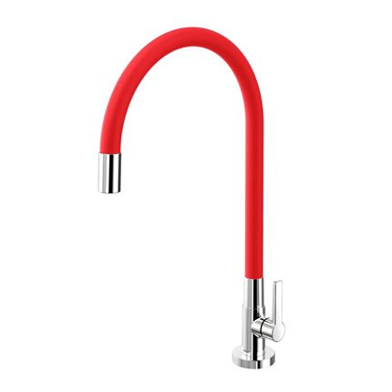 Torneira de Mesa para Cozinha Galiflex Vermelha Docol