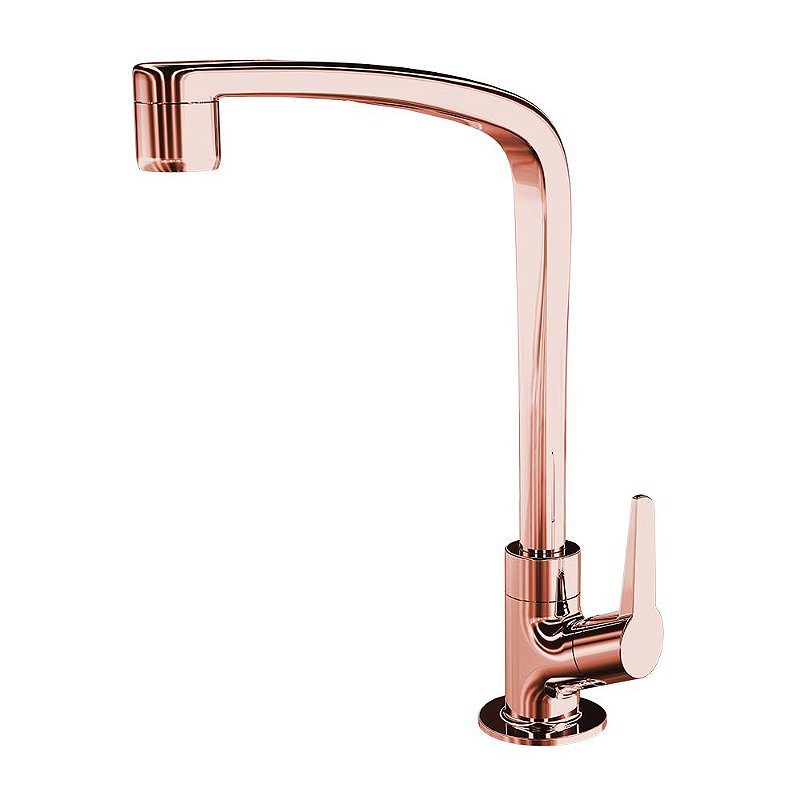 Torneira para Cozinha Mesa Rosé Gold 1167 F71 Lorenzetti