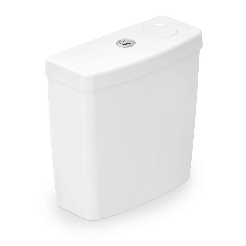 Caixa Acoplada com Duplo Acionamento para Bacia Smart Clean/Harpic Branco Celite