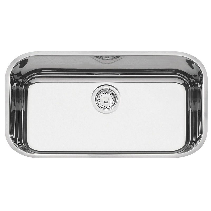 Cuba Inox Retangular 56 cm x 34 cm x 14 cm Alto Brilho 3.1/2" Tramontina