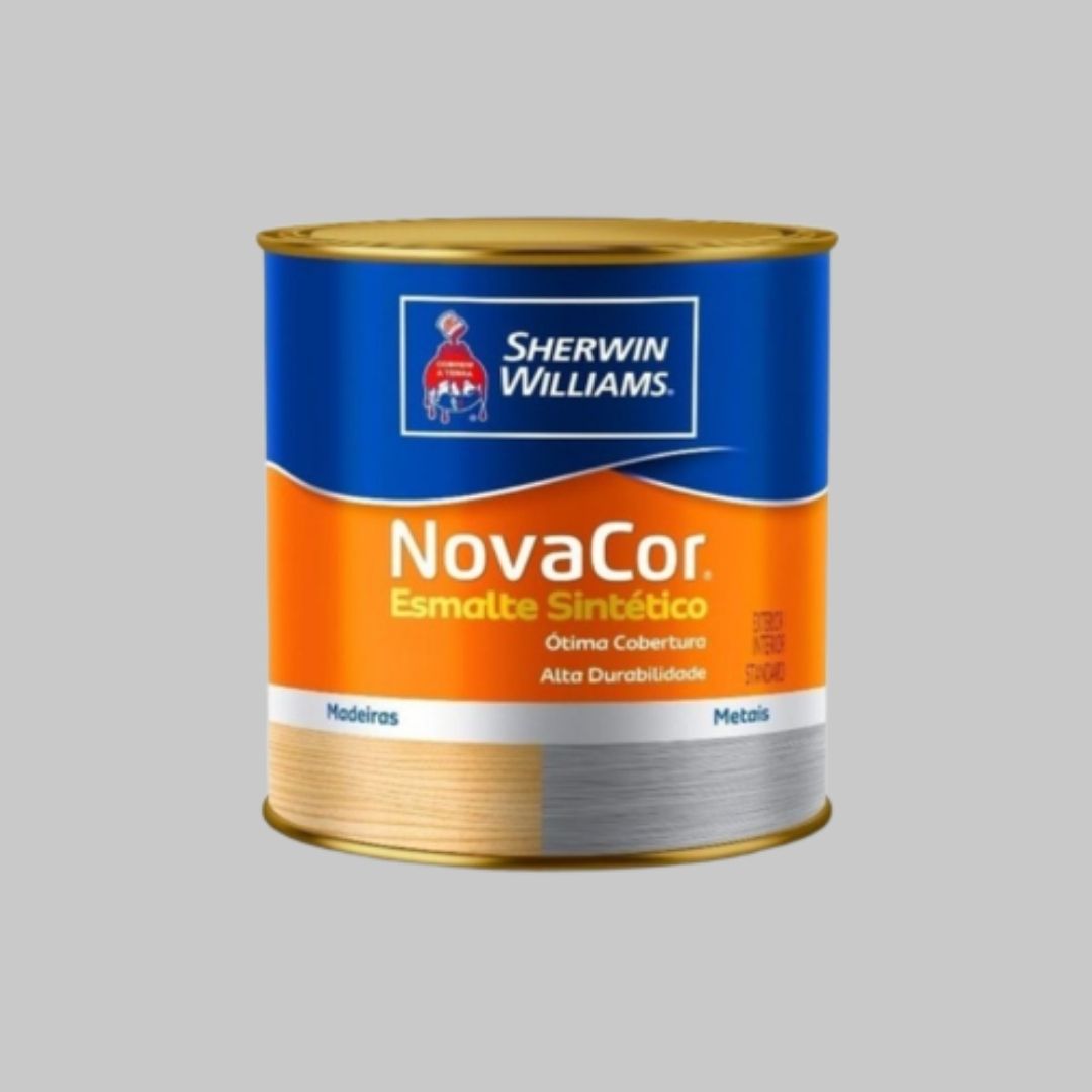 Esmalte Novacor Alto Brilho Alumínio 0,9L  Sherwin Williams