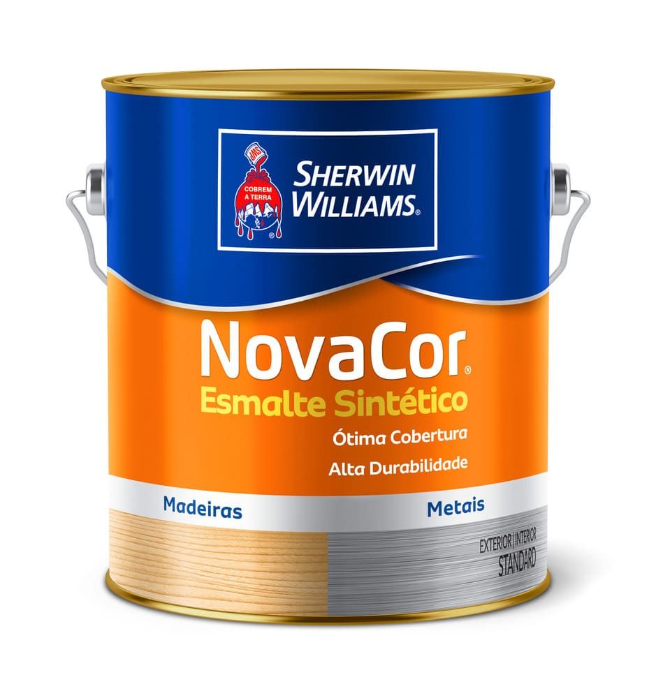 Esmalte Novacor Alto Brilho Azul Del Rey 0,9L Sherwin Williams