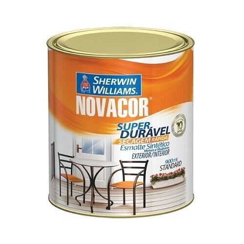 Esmalte Novacor Alto Brilho Cinza Médio 0,9L Sherwin Williams