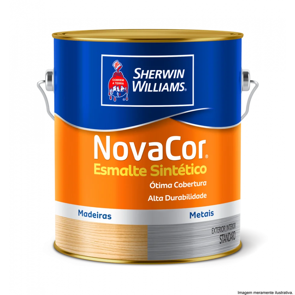 Tinta Esmalte Sintético Alto Brilho Cinza 3,6L Sherwin-Williams