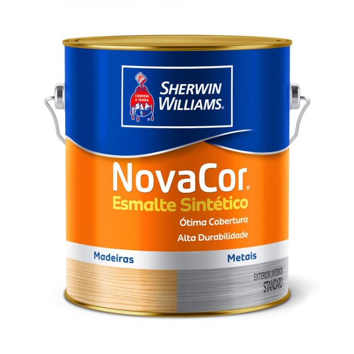 Esmalte Novacor Alto Brilho Vermelho 0,9L Sherwin Williams