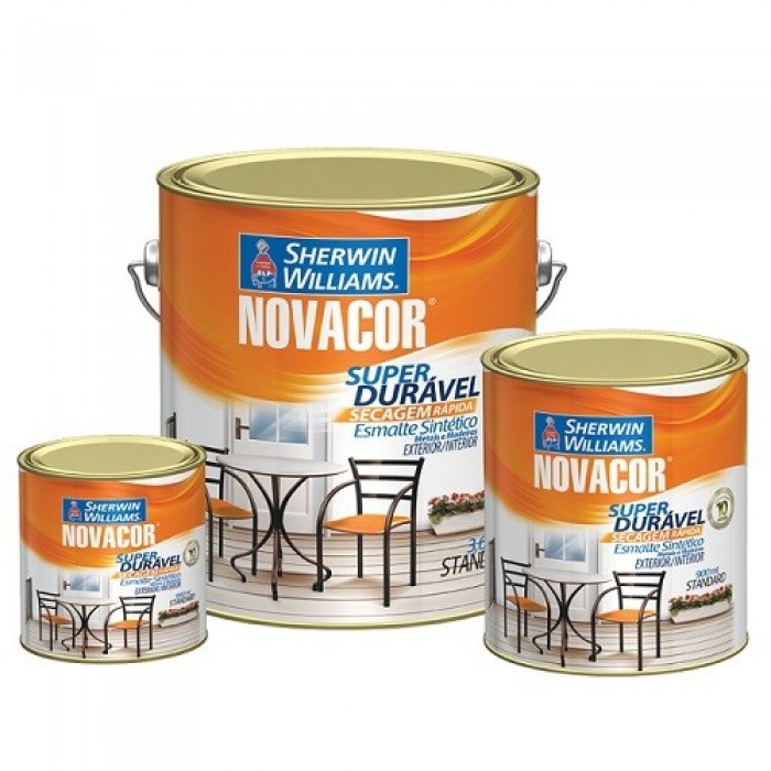 Tinta Esmalte Fosco Novacor Grafite Claro 3,6 L Sherwin Williams