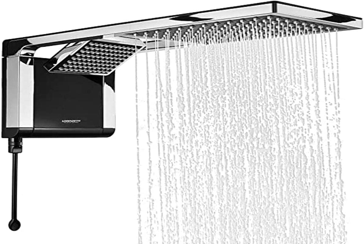 Chuveiro Acqua Duo Preto/Cromado 220V 6800W  Lorenzetti