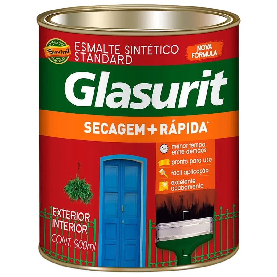 Esmalte Secagem + Rápida Branco Fosco 0,9 L Glasurit