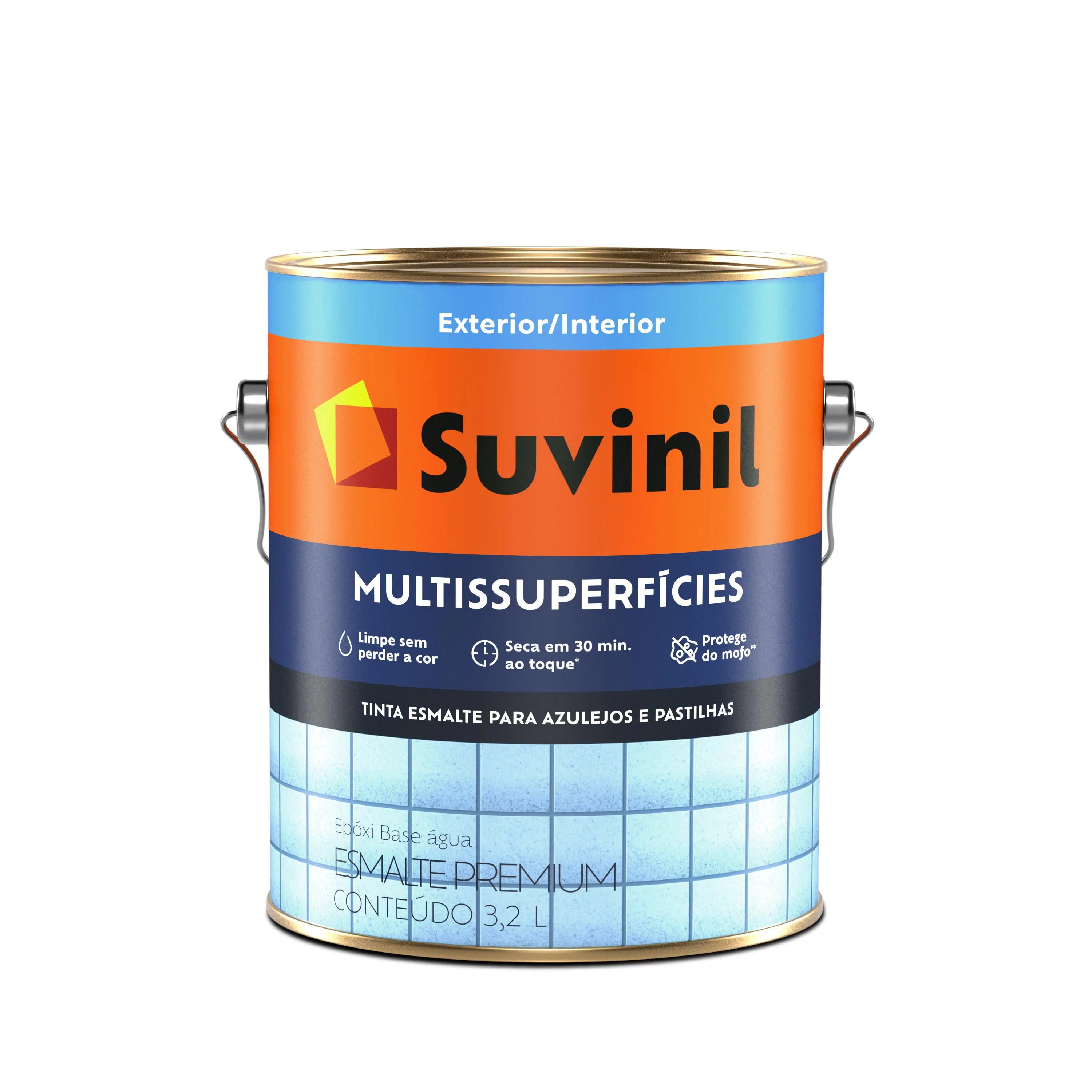 Tinta Esmalte Epóxi Multissuperfícies Base Água Para Banheiros E Cozinhas 3,2 L Suvinil