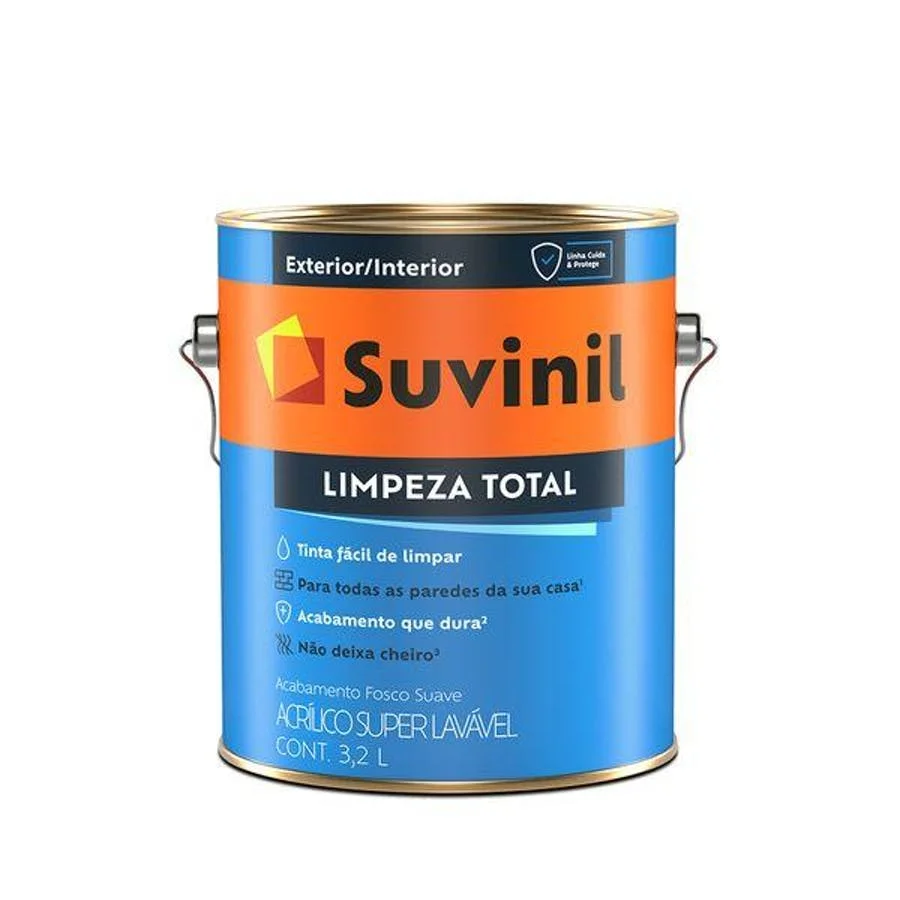 Tinta Acrílica Limpeza Total Base A2 3,2 L Suvinil