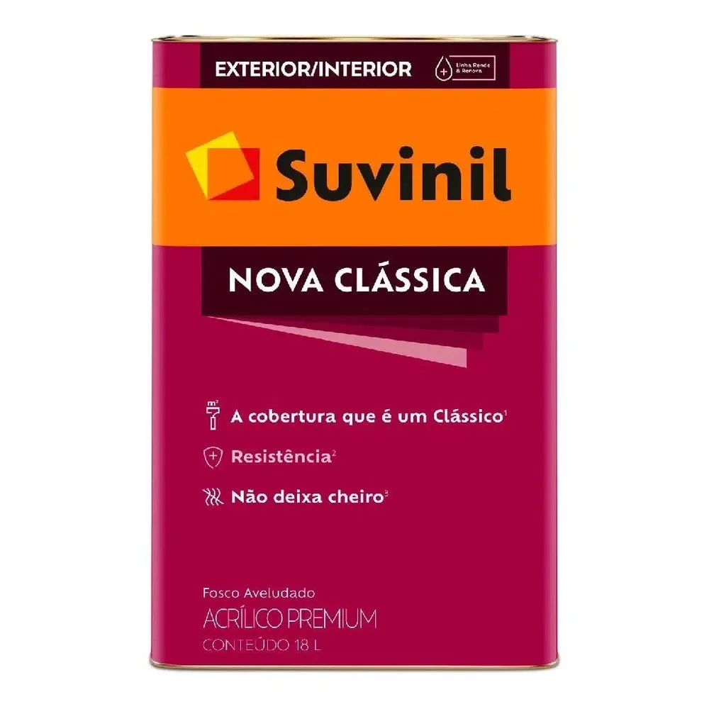 Tinta Acrílica Nova Clássica Fosco Palha 18 L Suvinil