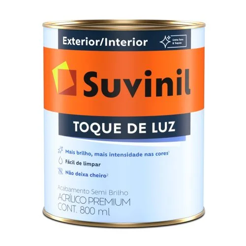 Tinta Acrílica Toque De Luz Semibrilho Base C 800 Ml Suvinil