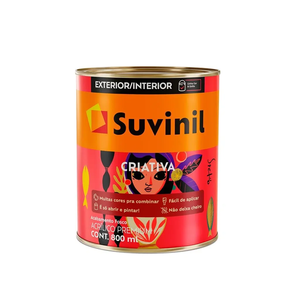 Tinta Suvinil Criativa Premium Base A2 0,8 L Suvinil