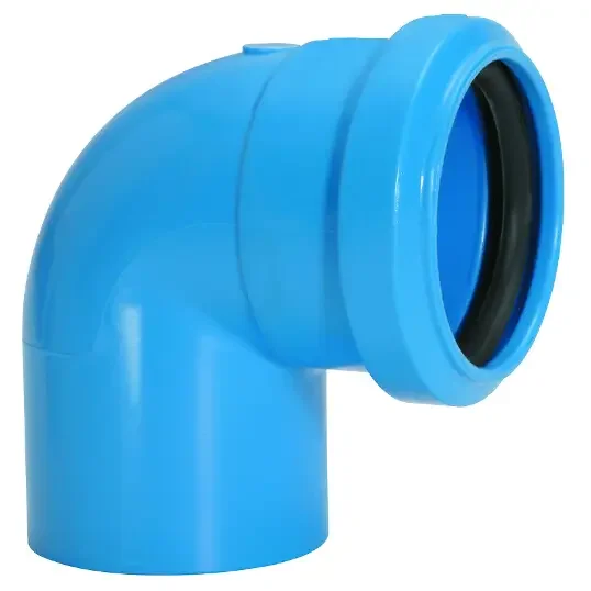 Joelho 90 com Anel de Vedação para Esgoto Azul 38 mm x 38 mm Amanco