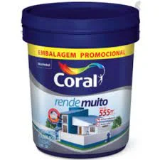 Tinta Acrílica Rende Muito Fosco Branco 20 l Coral