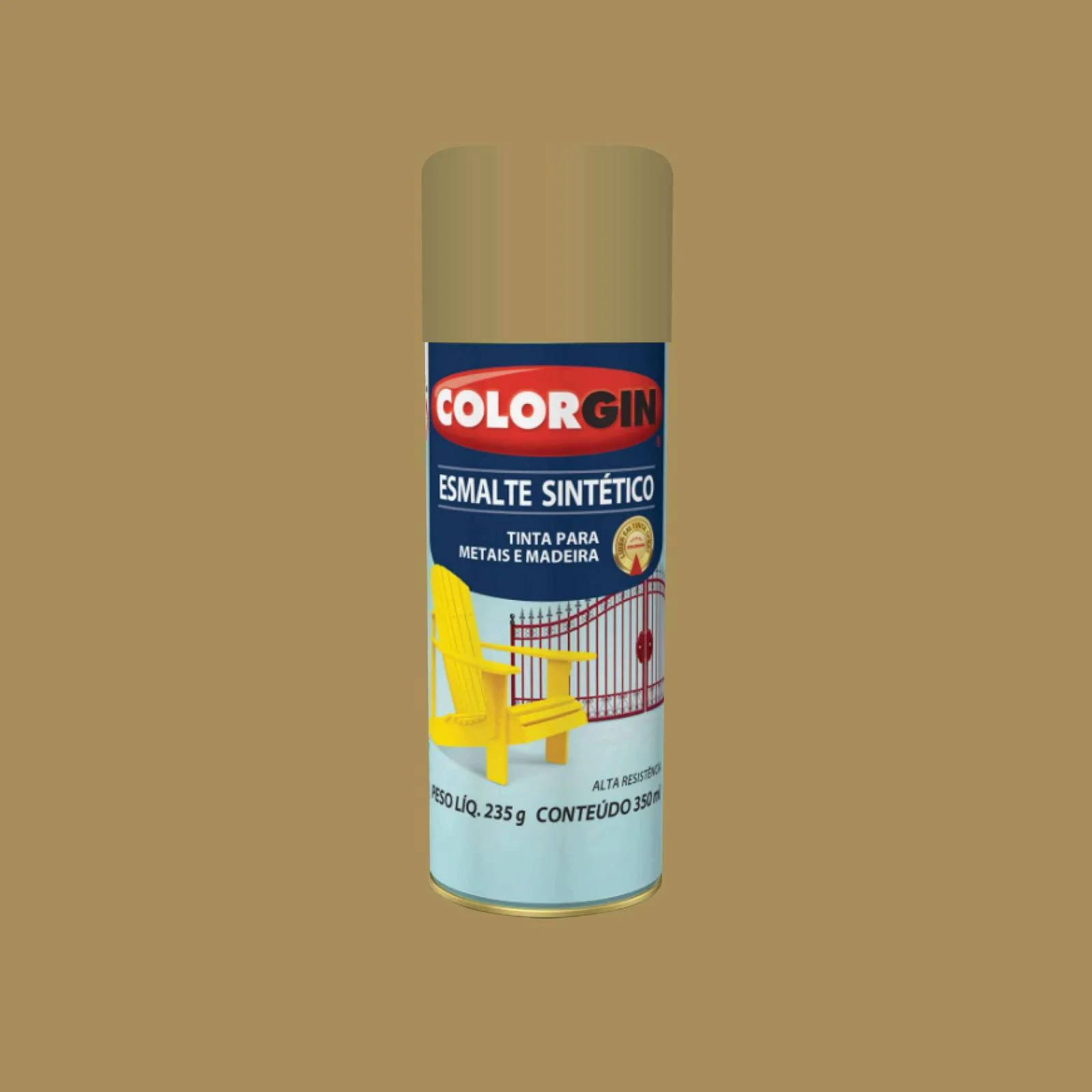 Tinta Spray Esmalte Sintético Colorgin Camurça 350 ml Sherwin Williams