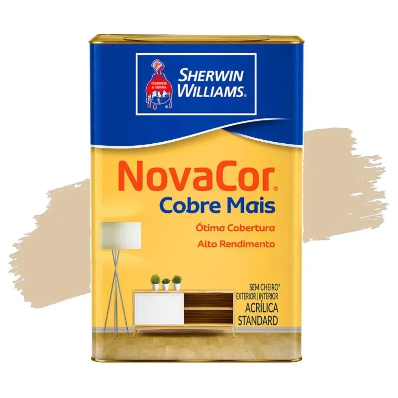 Tinta Standard Acrílica Fosco Novacor Cobre Mais Areia 18L Sherwin Williams