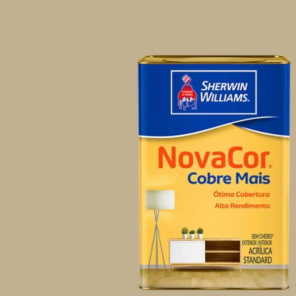 Tinta Standard Acrílica Fosco Novacor Cobre Mais Camurça 18L Sherwin Williams