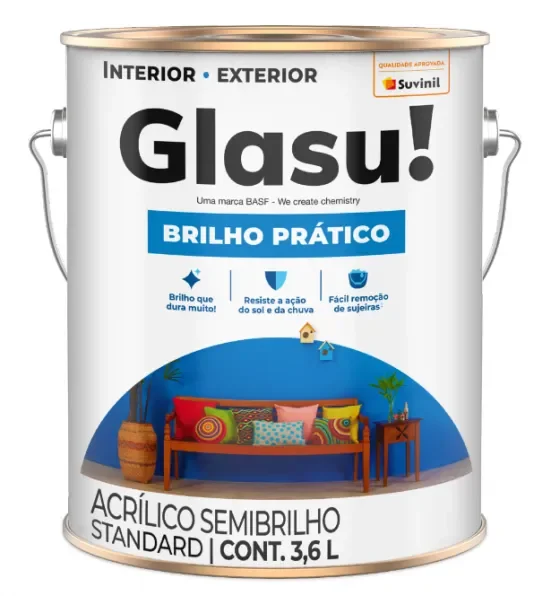 Tinta Acrílica Semibrilho Standard Toque De Luz Marfim 3,6L Glasurit