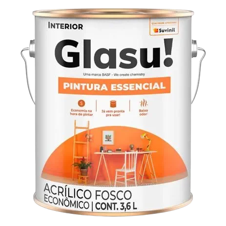 Tinta Imobiliaria Suvinil Glasu Fosca Pintura Essencial Areia 3,6L Glasurit