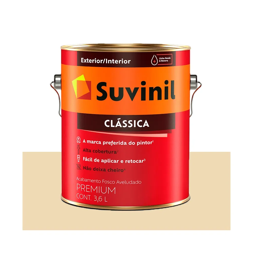 Tinta Acrílica Premium Clássica Marfim 3,6L Suvinil