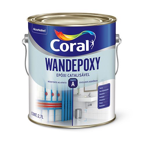 Tinta Esmalte Wanderpoxy Preto 2,7 L Parte A Coral