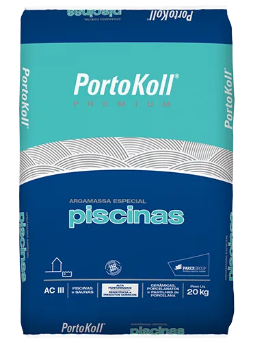 Argamassa Para Piscinas Cinza 20 Kg Portokoll