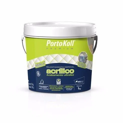 Rejunte Acrílico Branco 1 Kg Portokoll