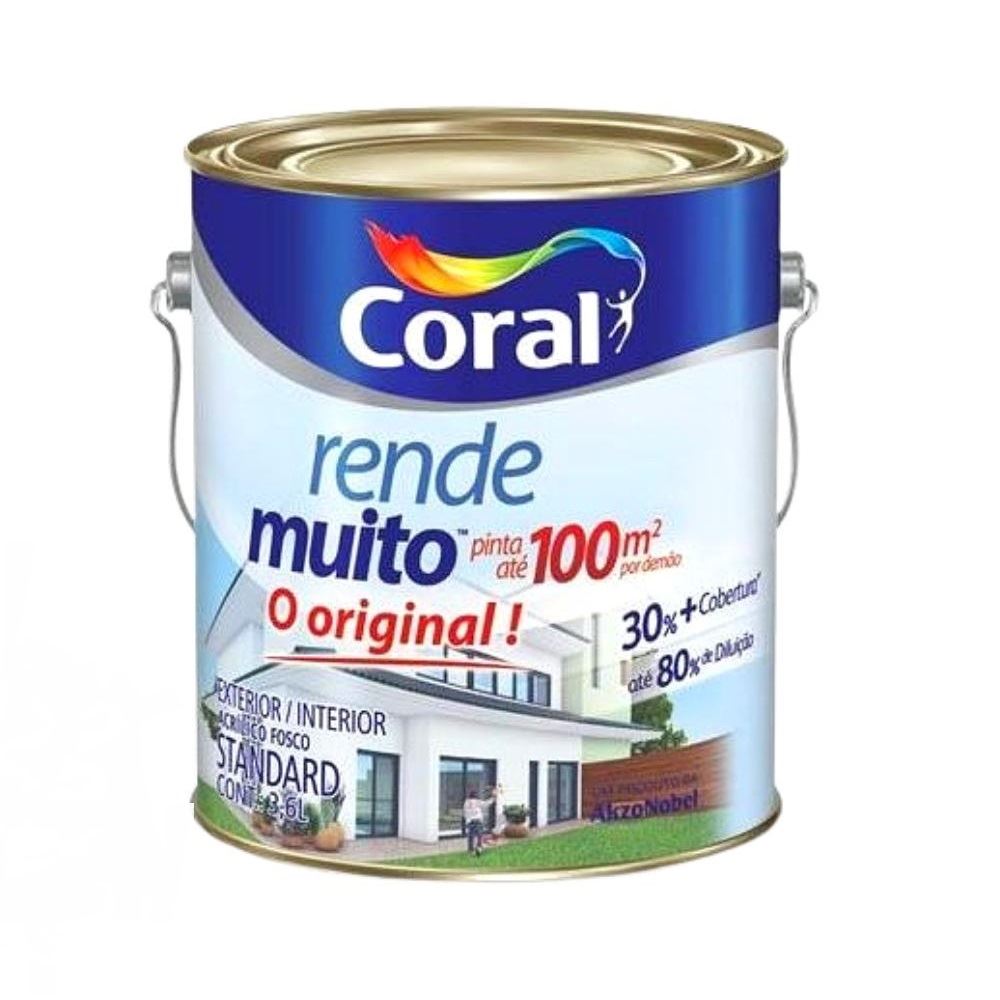 Tinta Base Acrílica Rende Muito Fosca Pm 3,2 L Coral