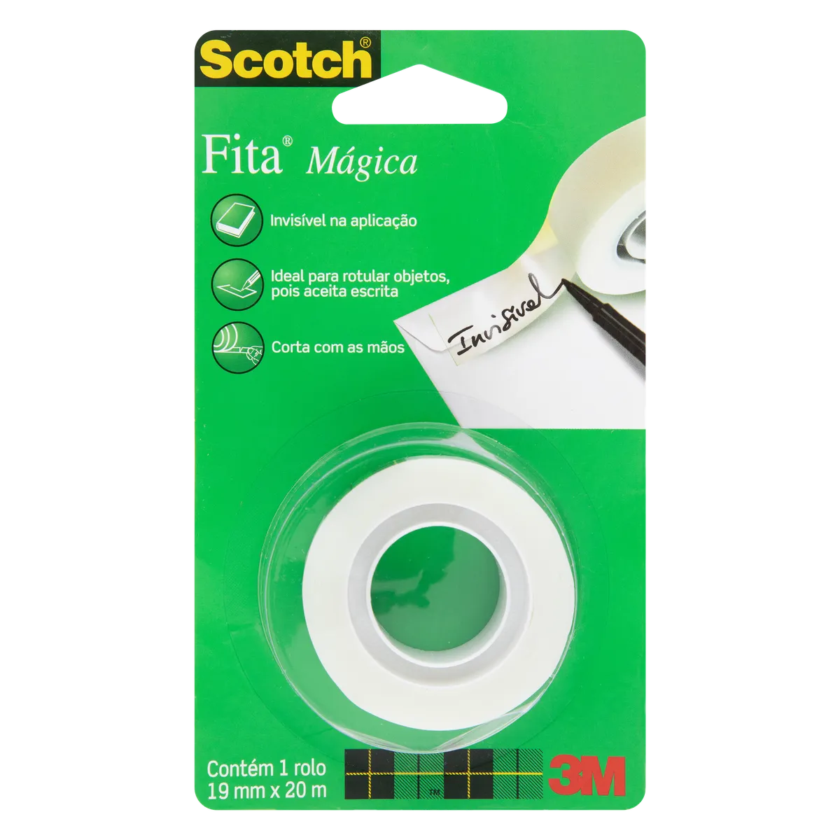 Fita Magica Scotch Uso Geral 12Mm X 20M Blister 3M