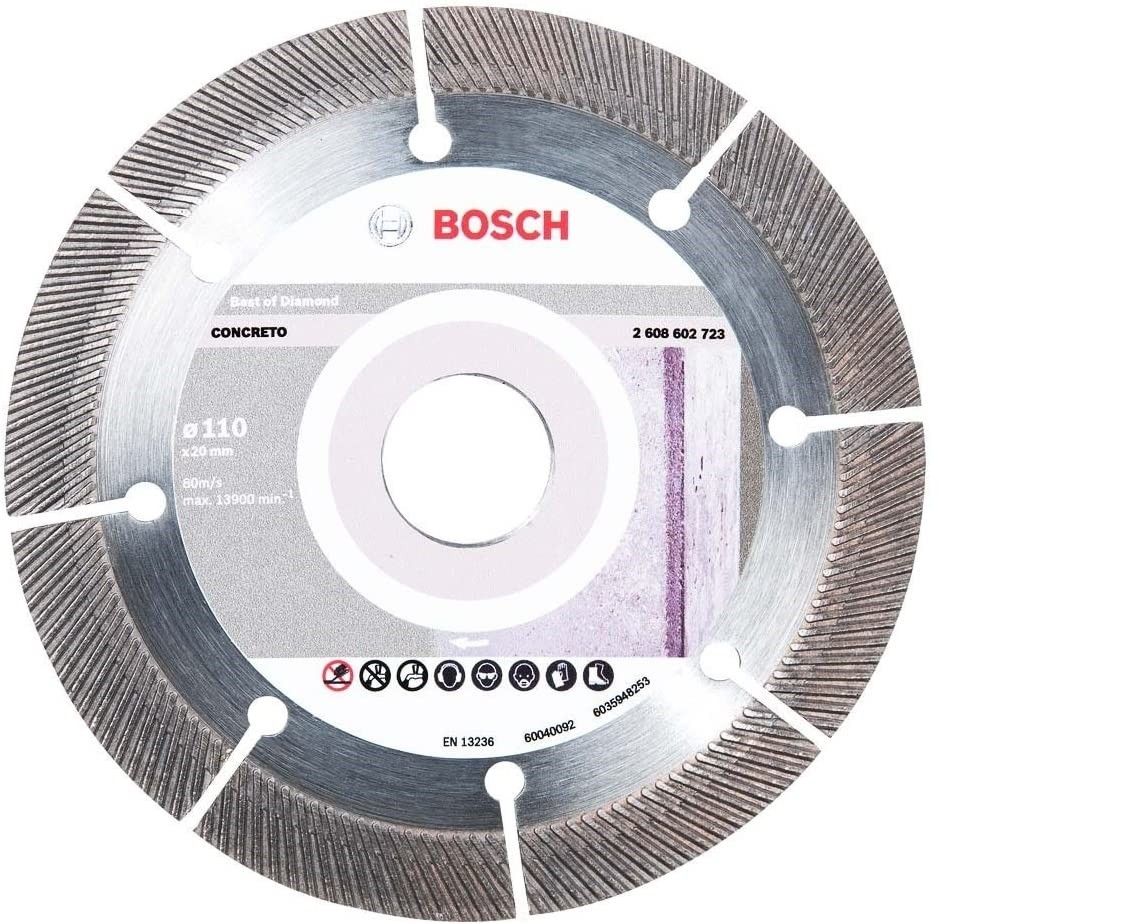 Disco Diamantado 110 Mm Bpp Turbo Segmentado Bosch