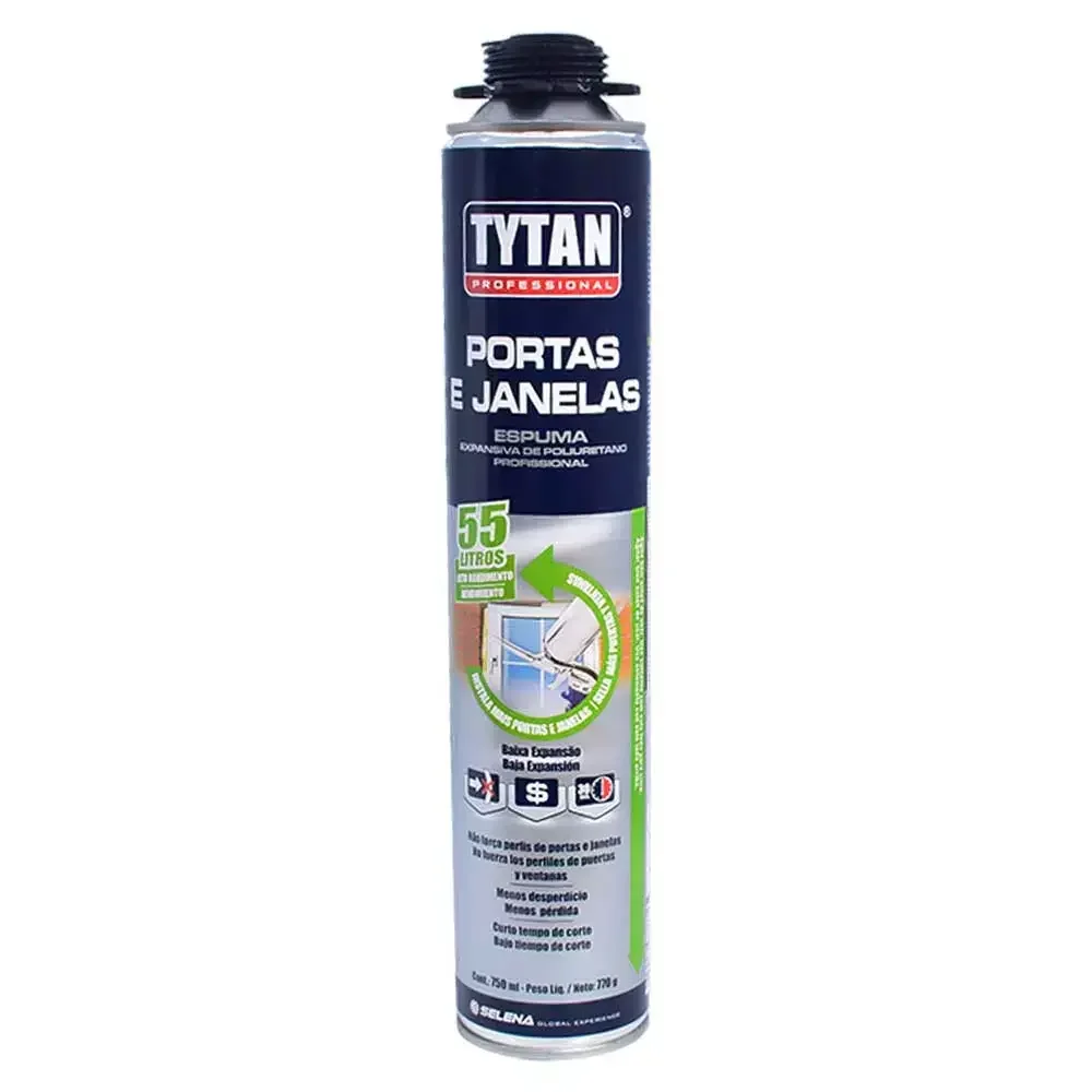 Espuma Expansiva Portas E Janelas (Frasco 750Ml/770G) Tytan