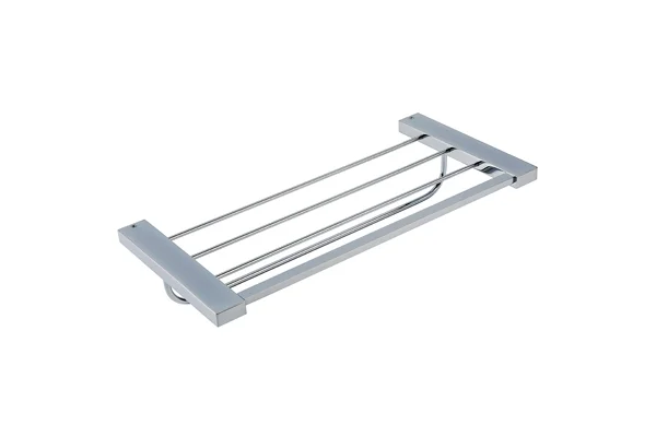 Toalheiro Rack Com Alça Omega Cromado 45 Cm Crismoe