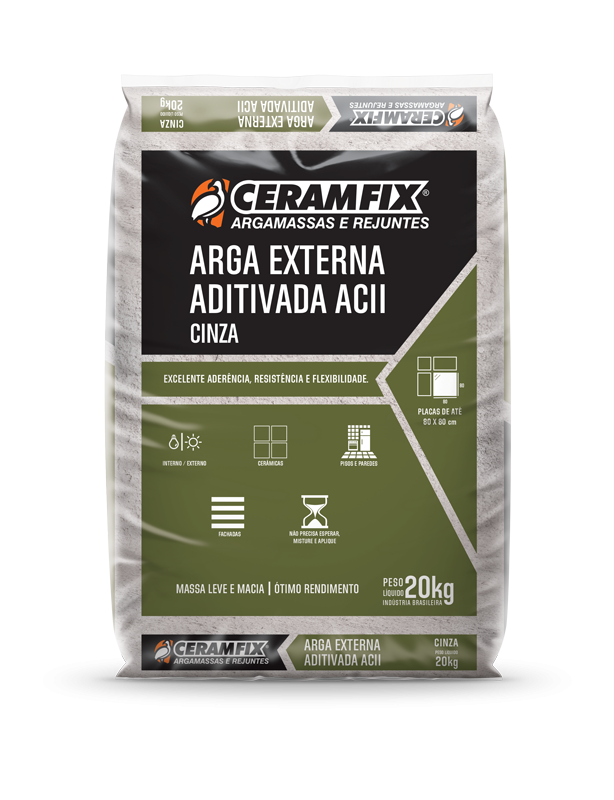 Pre O De Argamassa Arga Externa Ac Ii Cinza Kg Ceramfix Aecweb