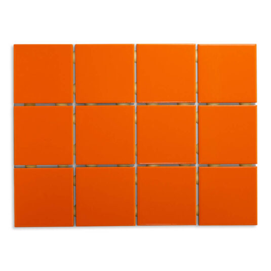 Pastilha Cerâmica Laranja 10 x 10 Strufaldi