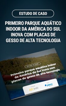 1º parque aquático indoor da América do Sul com placas de gesso