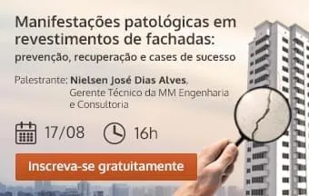 Web Seminário aborda manifestações patológicas em revestimentos de fachadas 