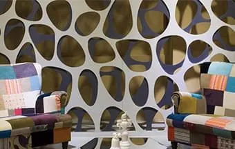 Biombos concebidos de acordo com o projeto