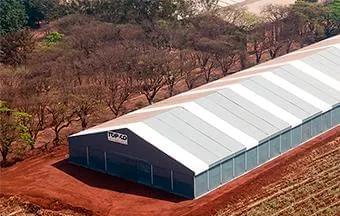 Galpão modular não exige fundação e possibilita grandes vãos livres